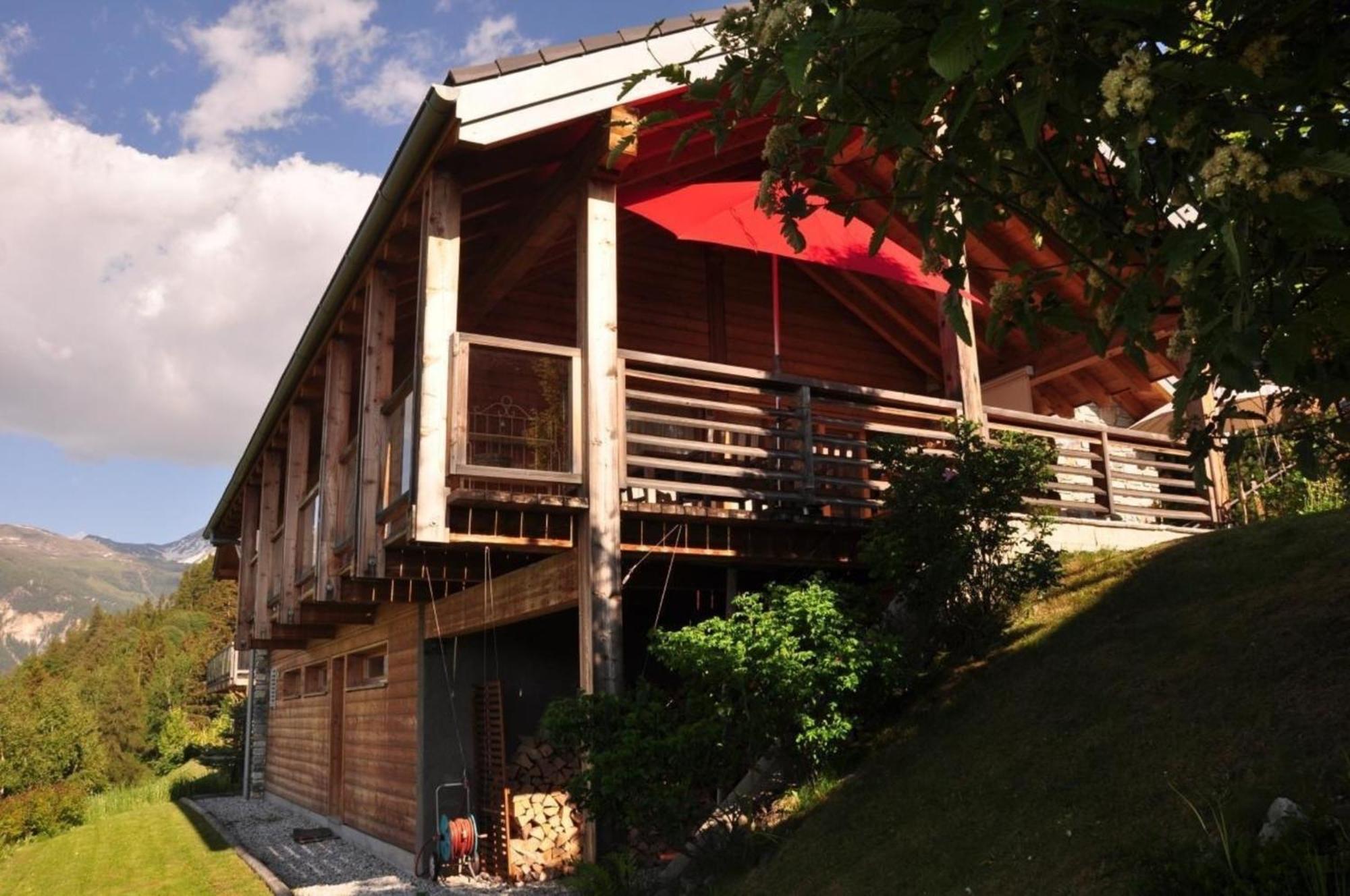 Modernes Chalet - Blue Merle Villa Vercorin Exterior foto